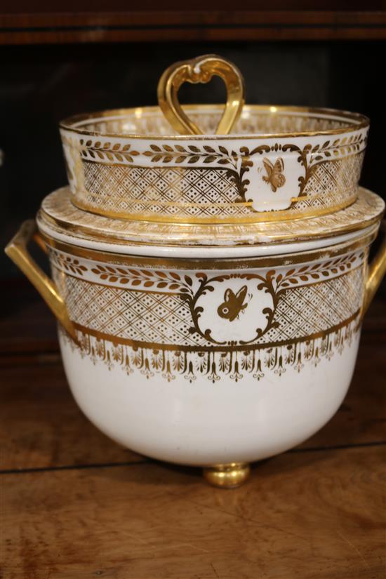A pair of 19th century Paris porcelain ice pails